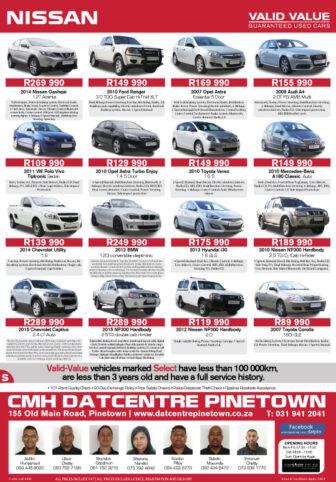 Cmh Nissan Pinetown Specials Of The Week Cmh Nissan