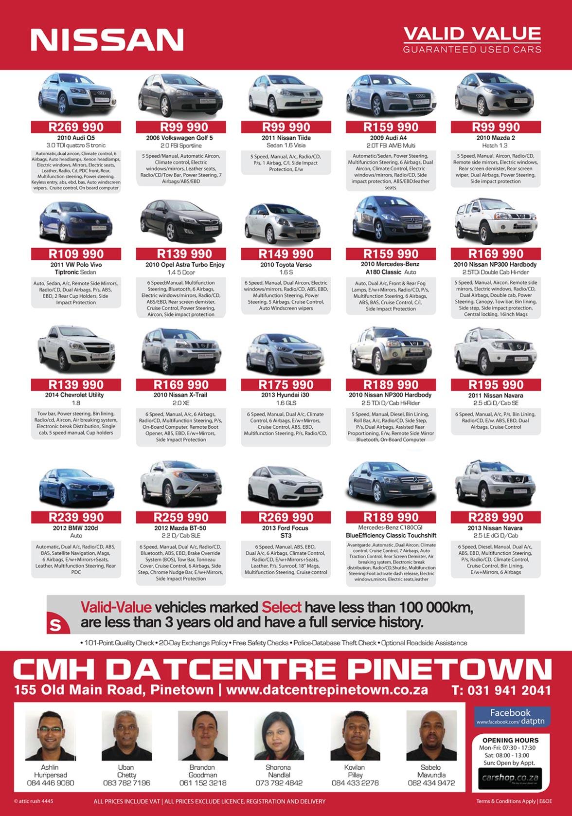 CMH Nissan Pinetown July Specials