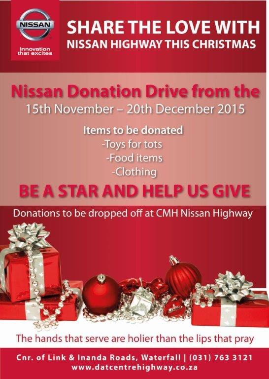 Nissan Highway Chirstmas donation