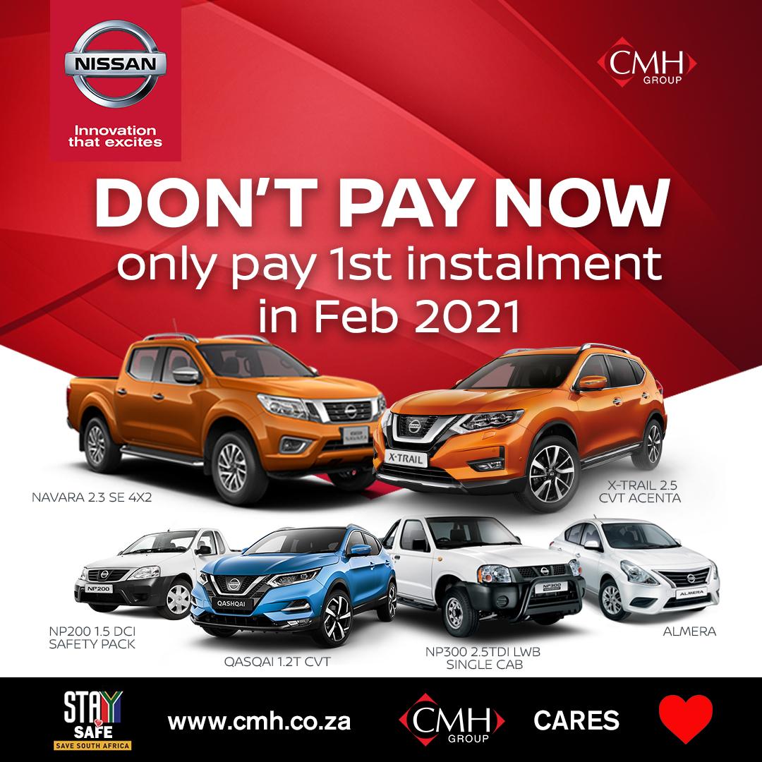 CMH Nissan Pinetown - Payment Holiday - No Pandemic
